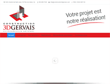 Tablet Screenshot of construction3dgervais.com